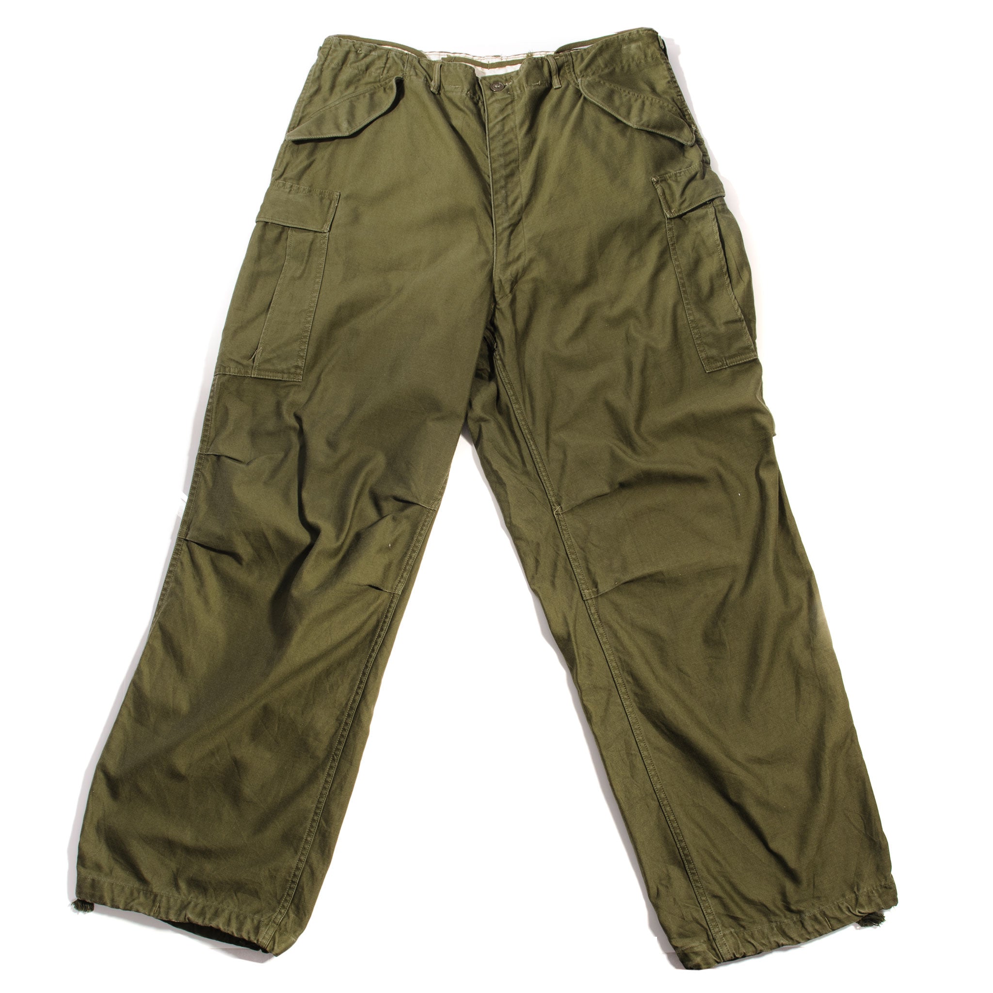 Vintage US Army M-1951 Field Trousers Pants - Korean War Era Military Surplus - Size 38x32 (Large Long) - Durable Combat Pants for Outdoor Adventures, Reenactments & Collectors