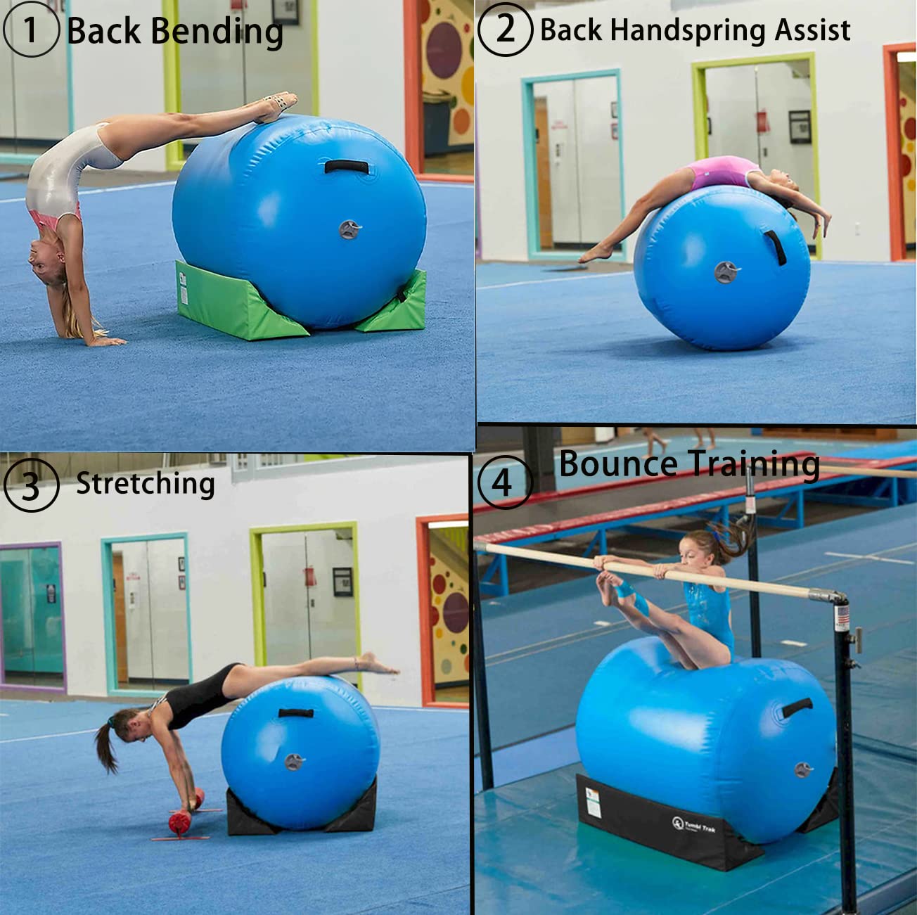 DOBESTS Inflatable Gymnastics Mat - 6.6ft to 20ft Air Track Tumbling Mat with Electric Pump - 4/8 Inch Thick for Home Gym, Cheerleading Practice & Backyard Training - Perfect for Gymnasts, Kids & Fitness Enthusiasts