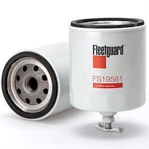 Fleetguard FS19581 Fuel Filter Water Separator Replacement for Bobcat 6667352 - 3 Pack - Heavy Duty Diesel Engine Protection for Construction & Agricultural Equipment