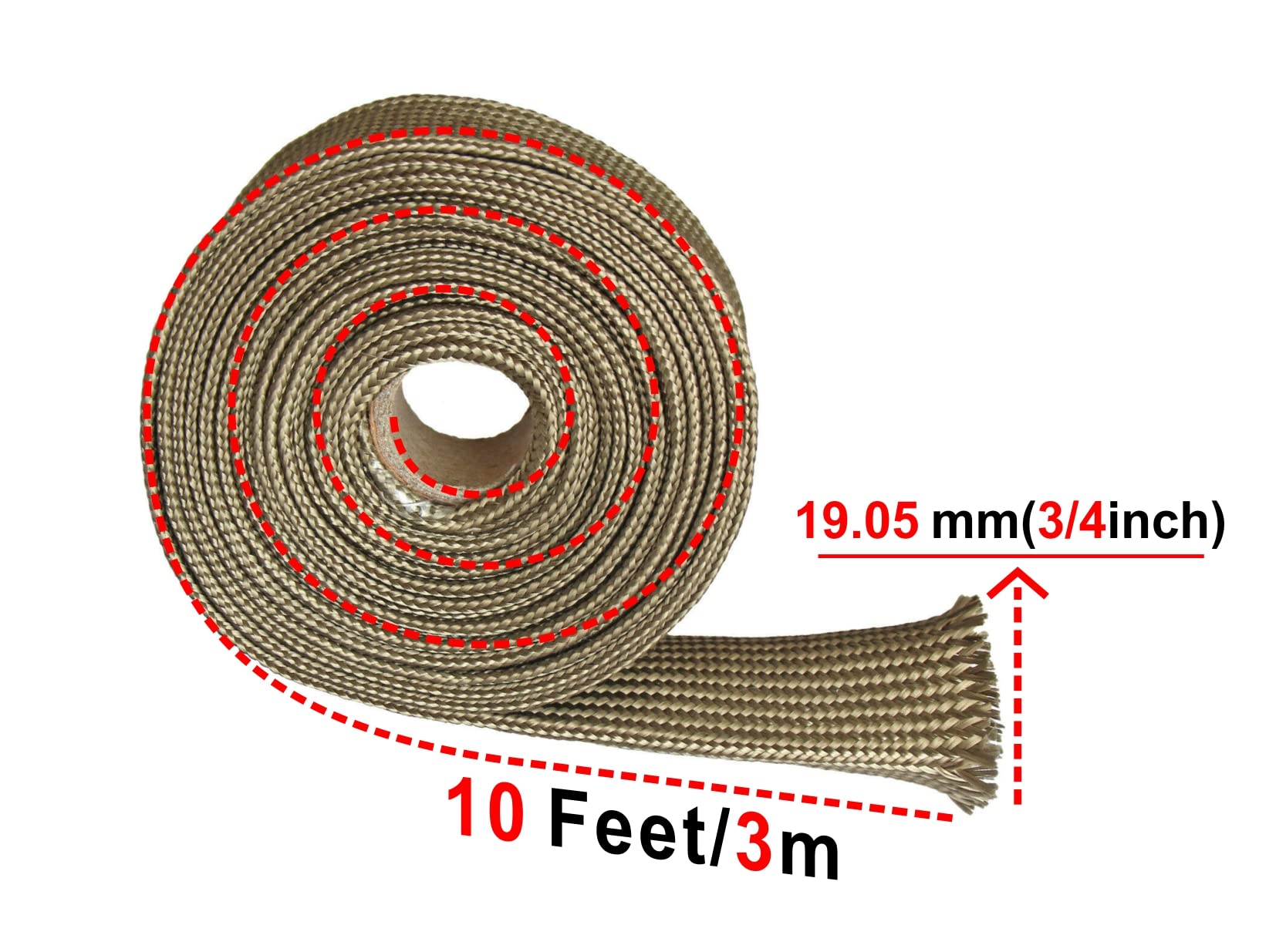 High-Temperature Heat Sleeve for Automotive Fuel Lines - 3/4