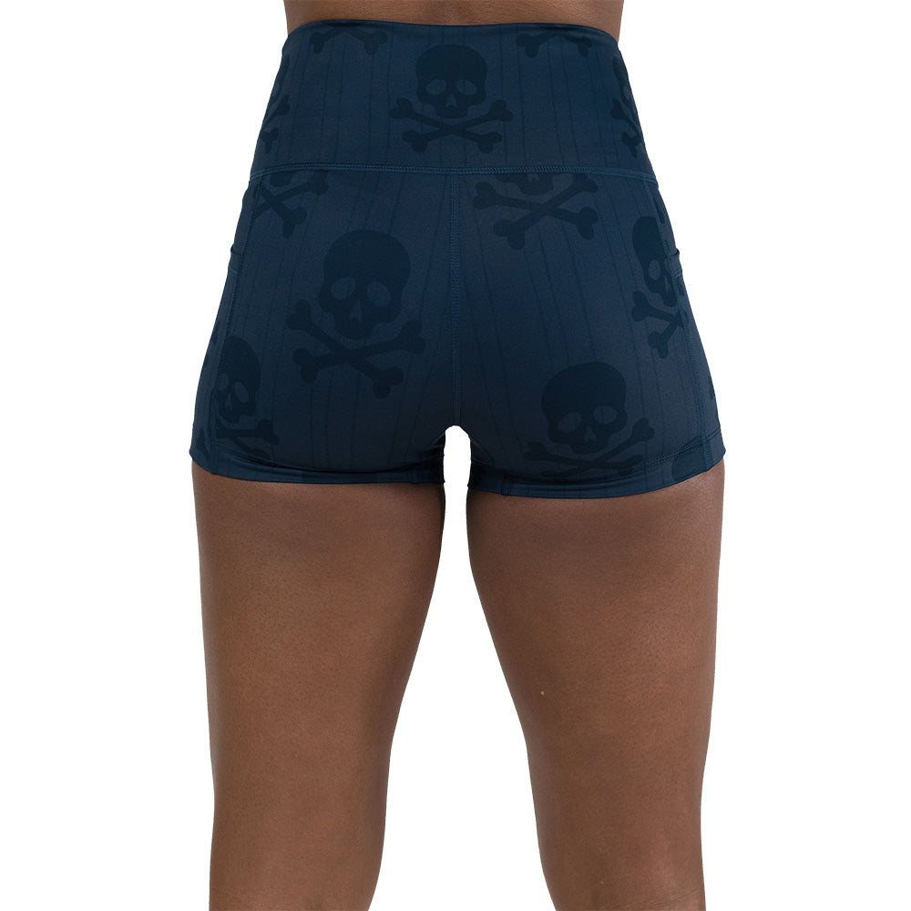 Men's Crossbones Graphic Print Casual Shorts - Comfortable Summer Short Pants for Gym, Running, Beach & Outdoor Activities