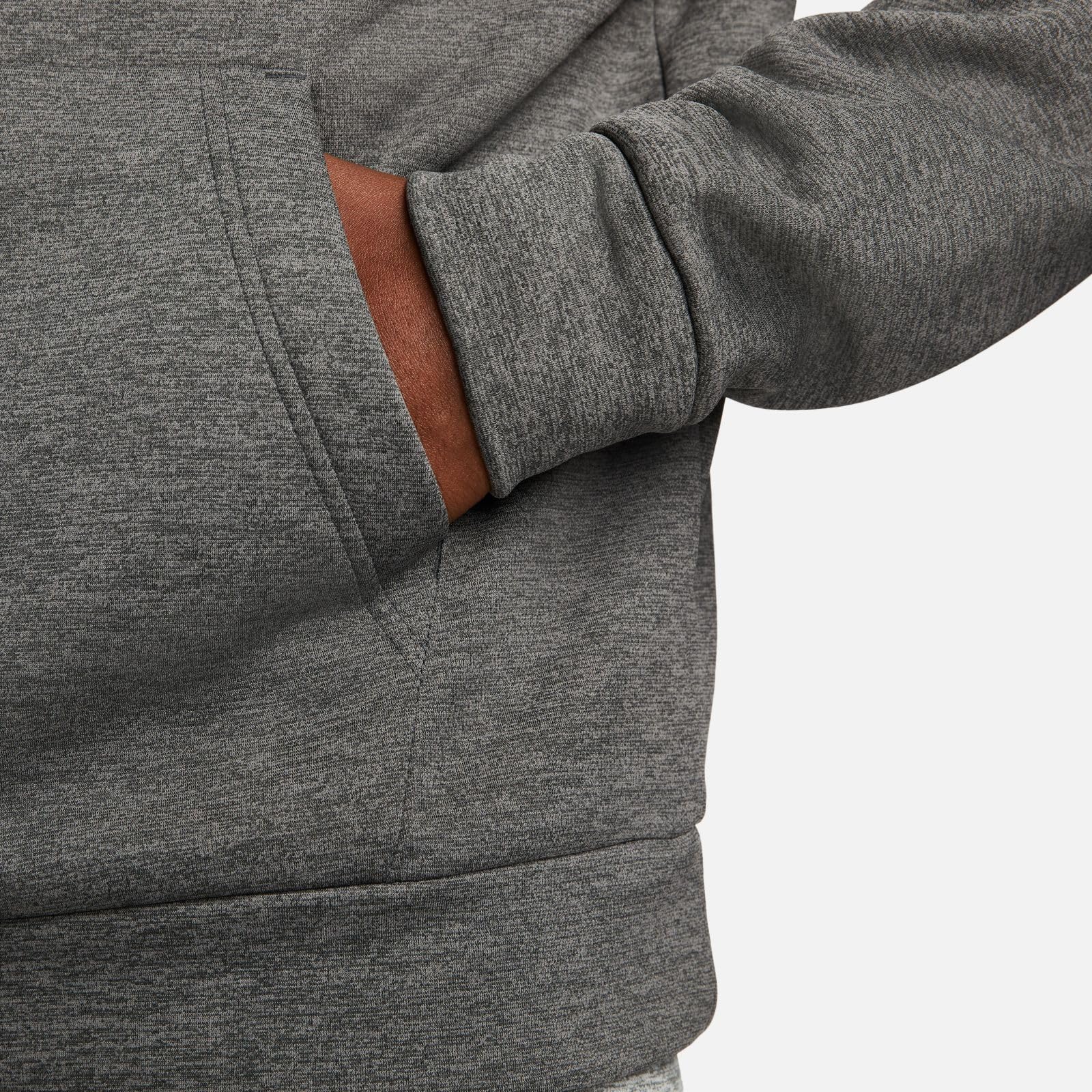 Nike Men's Therma Hooded Fitness Pullover - Lightweight Running Jacket for Cold Weather, Gym & Outdoor Workouts - Perfect for Jogging, Hiking & Training