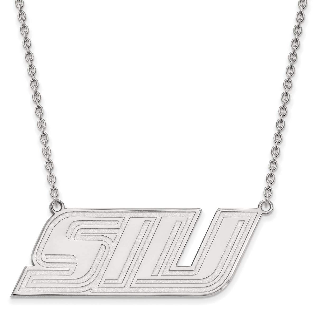 Southern Illinois Salukis Logo Sterling Silver Pendant Necklace - Official University Jewelry for Alumni, Fans & Students - Perfect for Game Days, Graduation Gifts & School Spirit
