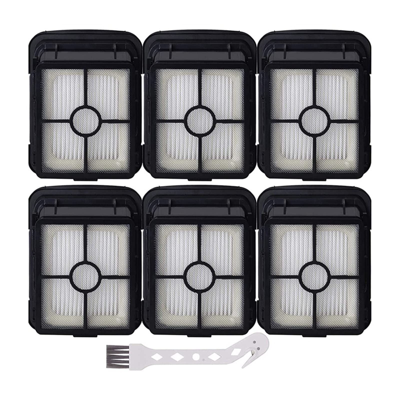PAMDO 6-Piece Replacement Vacuum Filter for Bissell CrossWave Series (Models 1866, 1785, 2306) - Army Green | Compatible Vacuum Cleaner Filters for Pet Hair, Hardwood Floors & Tile Cleaning