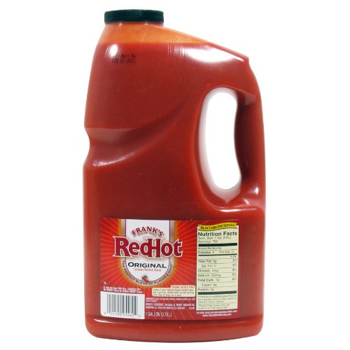 Original Frank's RedHot Hot Sauce - 1 Gallon (4/Case) | Perfect for Wings, Dips & Cooking | Bulk Hot Sauce for Restaurants & Catering