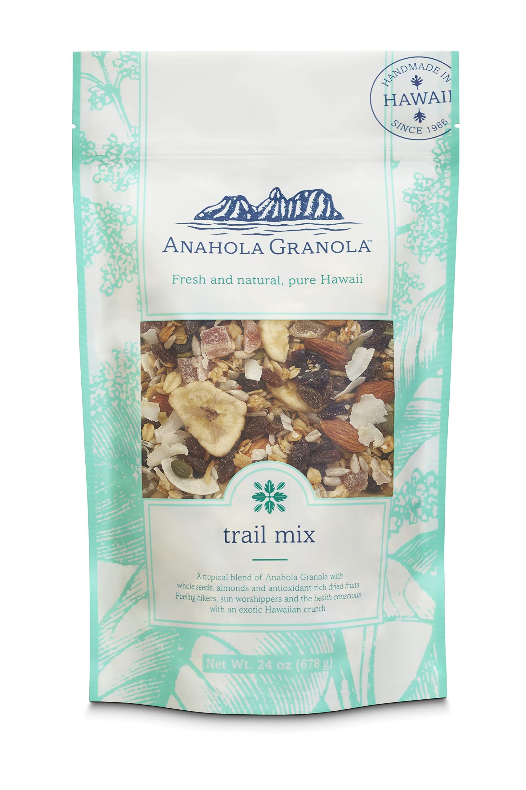 Anahola Granola Trail Mix 24 oz - Healthy Snack Variety Pack for Adults & Kids | Low Calorie, Gluten-Free Cereal Snacks | Perfect for Hiking, Office, School Lunch & On-the-Go Energy Boost