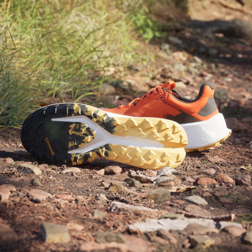 Adidas Men's Soulstride Ultra Trail Running Shoes - Lightweight & Durable for Outdoor Hiking & Jogging - Semi Impact Orange/Core Black - Perfect for Trail Running, Gym Workouts & Daily Wear