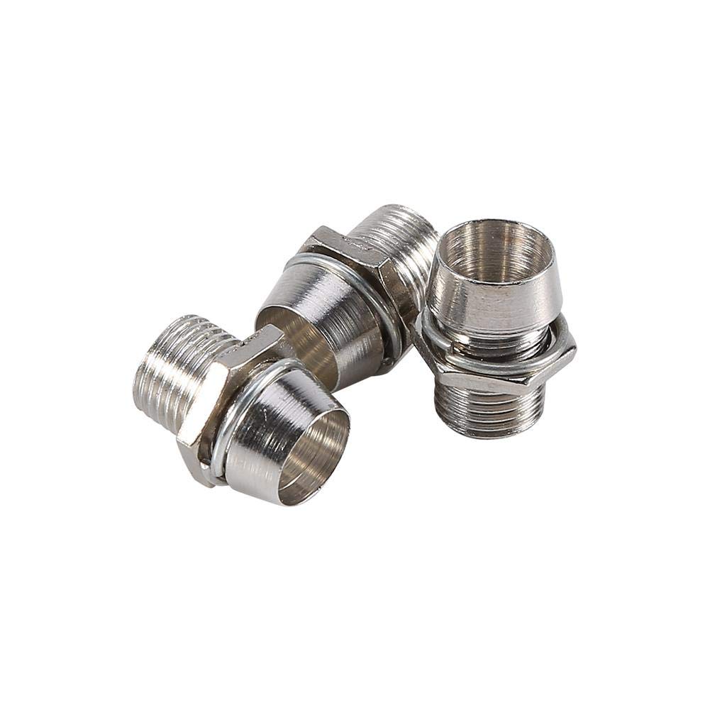 50pcs Silver 5mm LED Holders - Galvanized Aluminum Lamp Panel Mount with 0.3