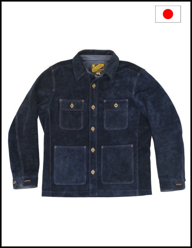 The Shop Vancouver Chore Shirt - Men's Workwear Shirt in Distressed Navy Denim | Durable & Stylish for Outdoor Work, Casual Wear & Everyday Use