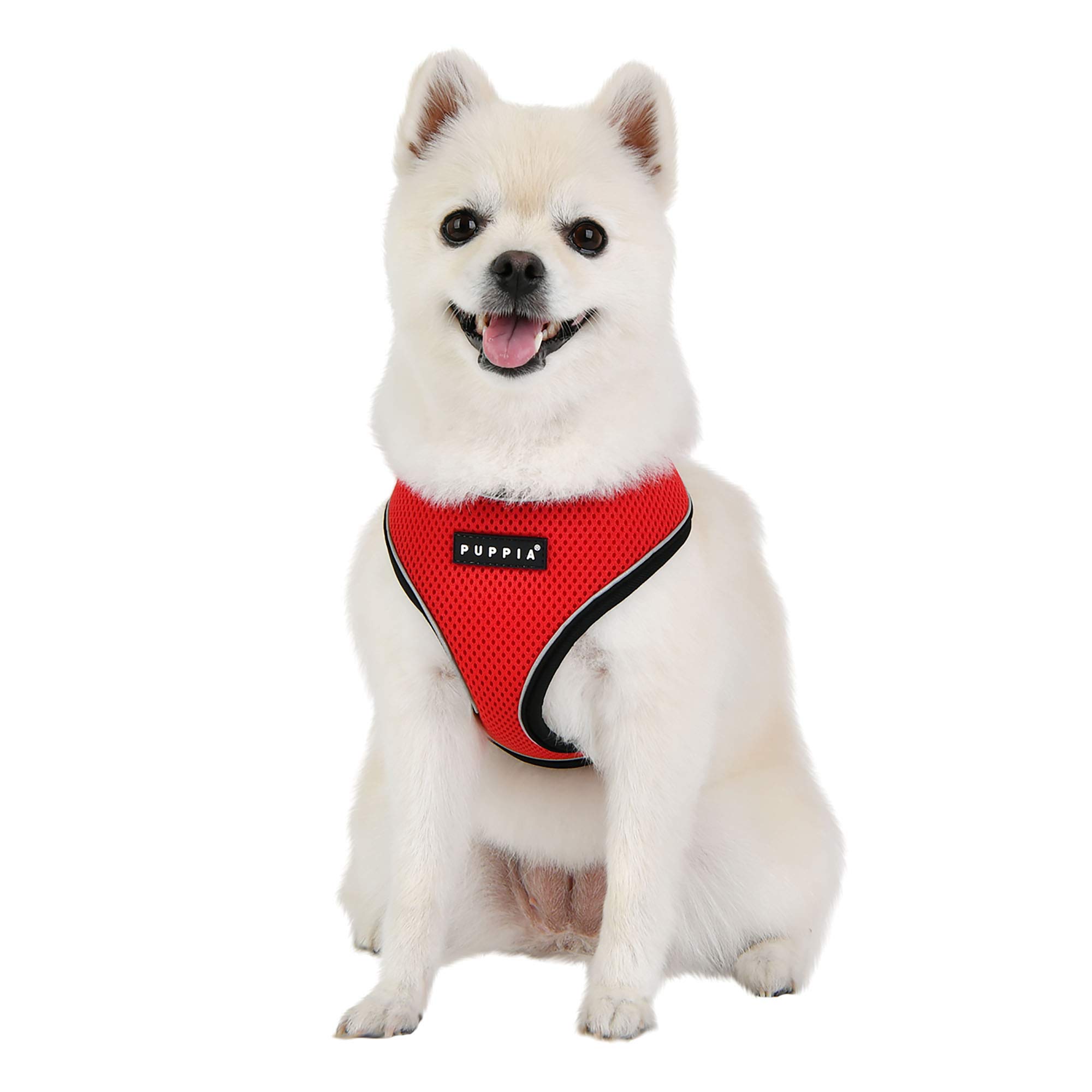 Puppia Soft Harness Pro - Red - XL - Adjustable Dog Vest Harness for Large Breeds - Perfect for Walking, Hiking & Outdoor Adventures