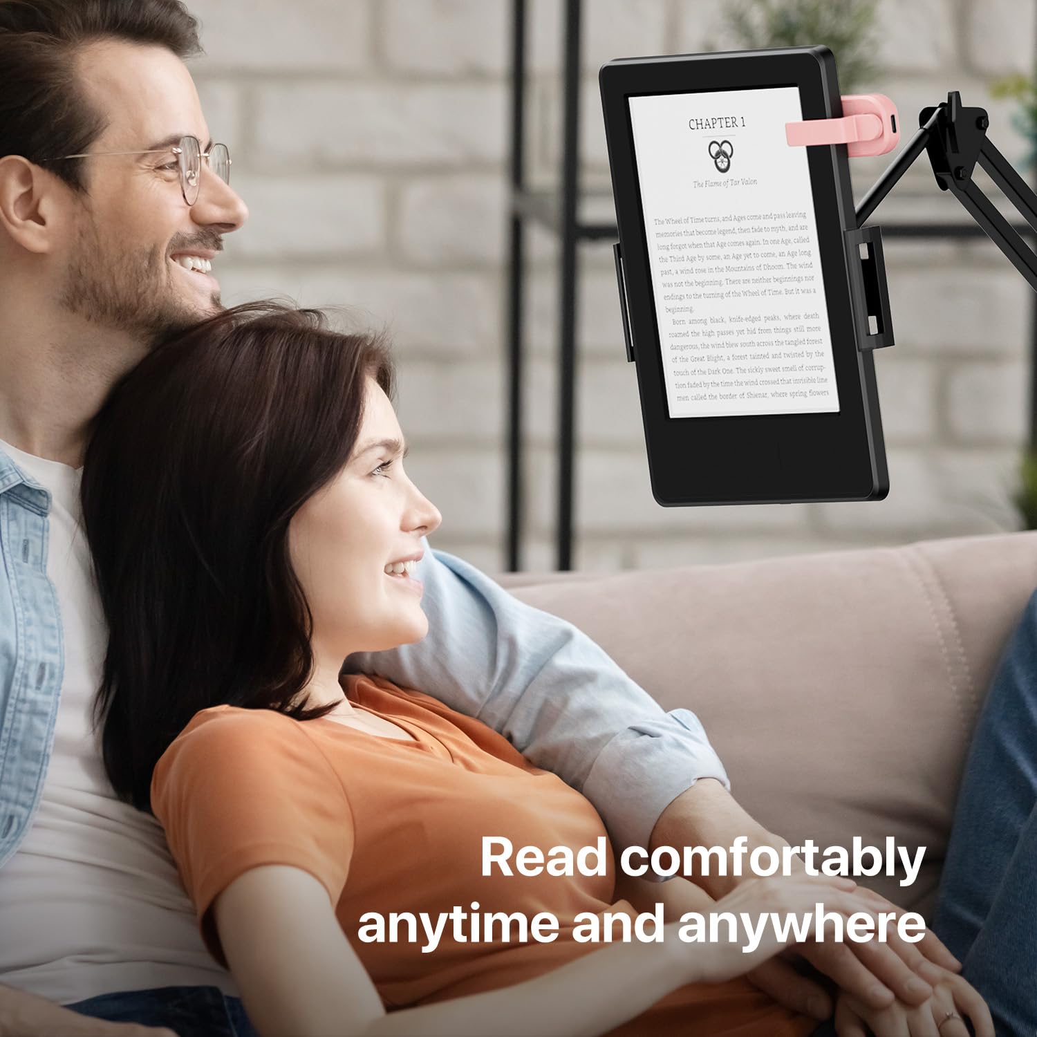 Wireless RF Remote Control Page Turner for Kindle Paperwhite/Oasis, Kobo eReaders - Compatible with iPad Tablets for Reading Novels & Comics - Camera Shutter Remote for Video Recording (Pink) - Perfect for Hands-Free Reading, Online Learning & Content Creation
