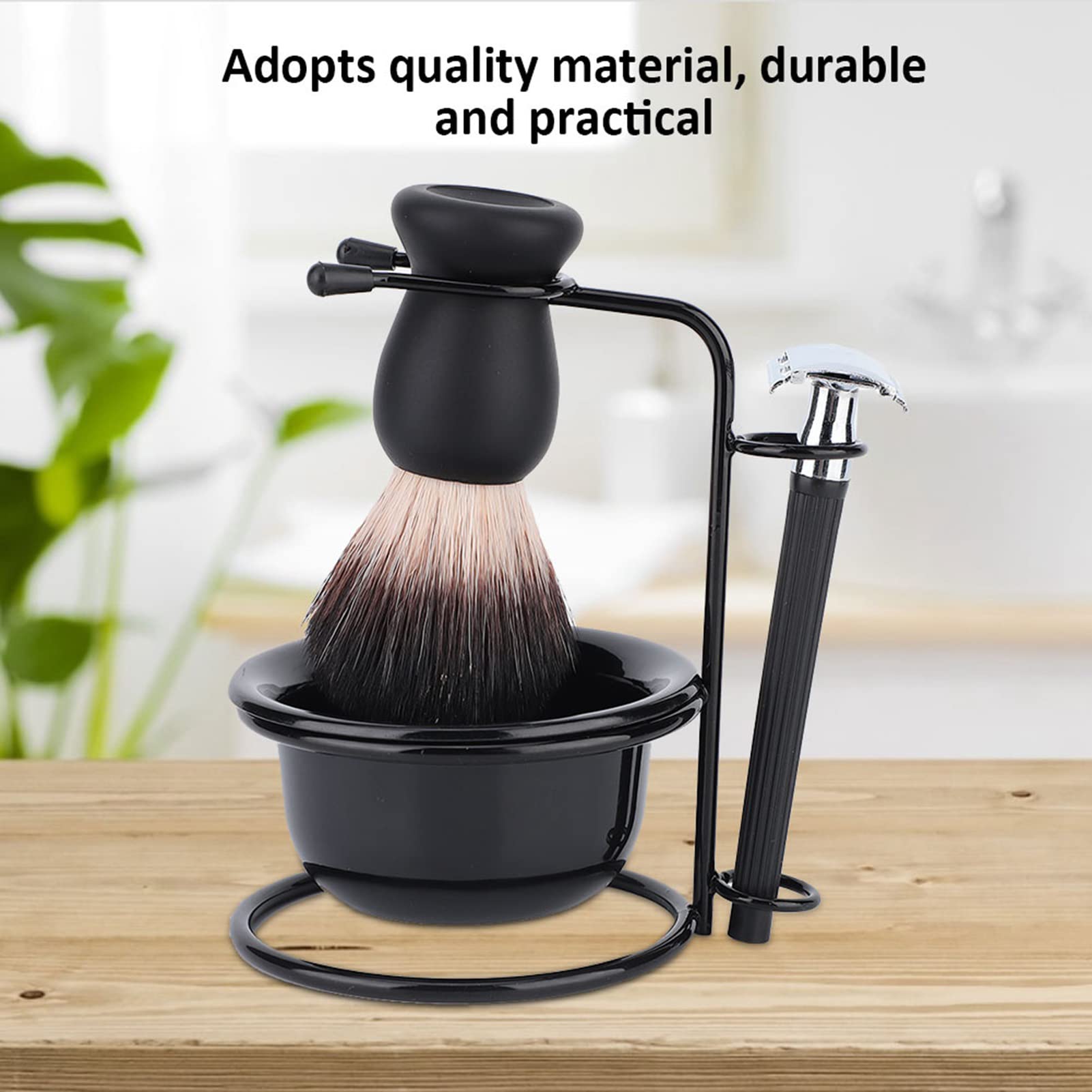 Premium Men's Beard Shaving Kit - Safety Razor, Shaving Brush, Bowl & Stand Set for Smooth Shaving | Perfect Gift for Father's Day, Birthday & Grooming Enthusiasts | Home & Travel Use