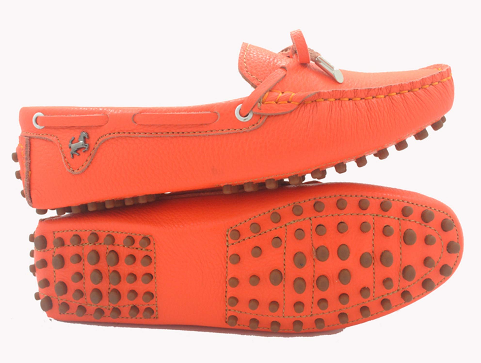 Minishion Women's Comfortable Leather Boat Shoes & Loafers - YB96010 | Slip-On Casual Shoes for Sailing, Walking & Everyday Wear