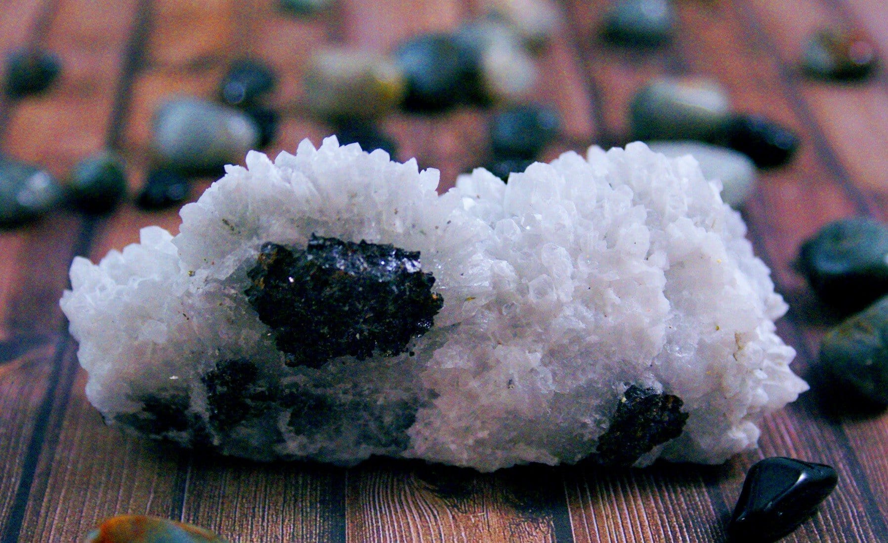 Natural Bulgarian Quartz with Galena - High-Quality Healing Crystal for Meditation, Energy Work & Spiritual Growth