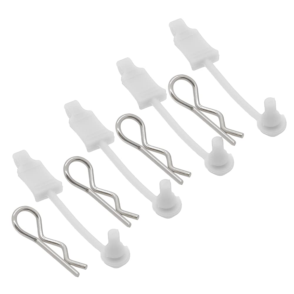 4X Body Clip Retainers for Arrma Typhon, Big Rock, Infraction, Granite & Senton RC Cars - Secure Body Panels for Off-Road Bashing & High-Speed Racing