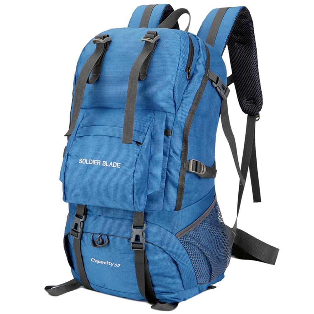 50L Waterproof Mountaineering Backpack - Large Capacity Outdoor Hiking Backpack for Men & Women - Breathable Cycling, Running, Jogging, Travel Daypack - Perfect for Camping, Trekking & Adventure Sports