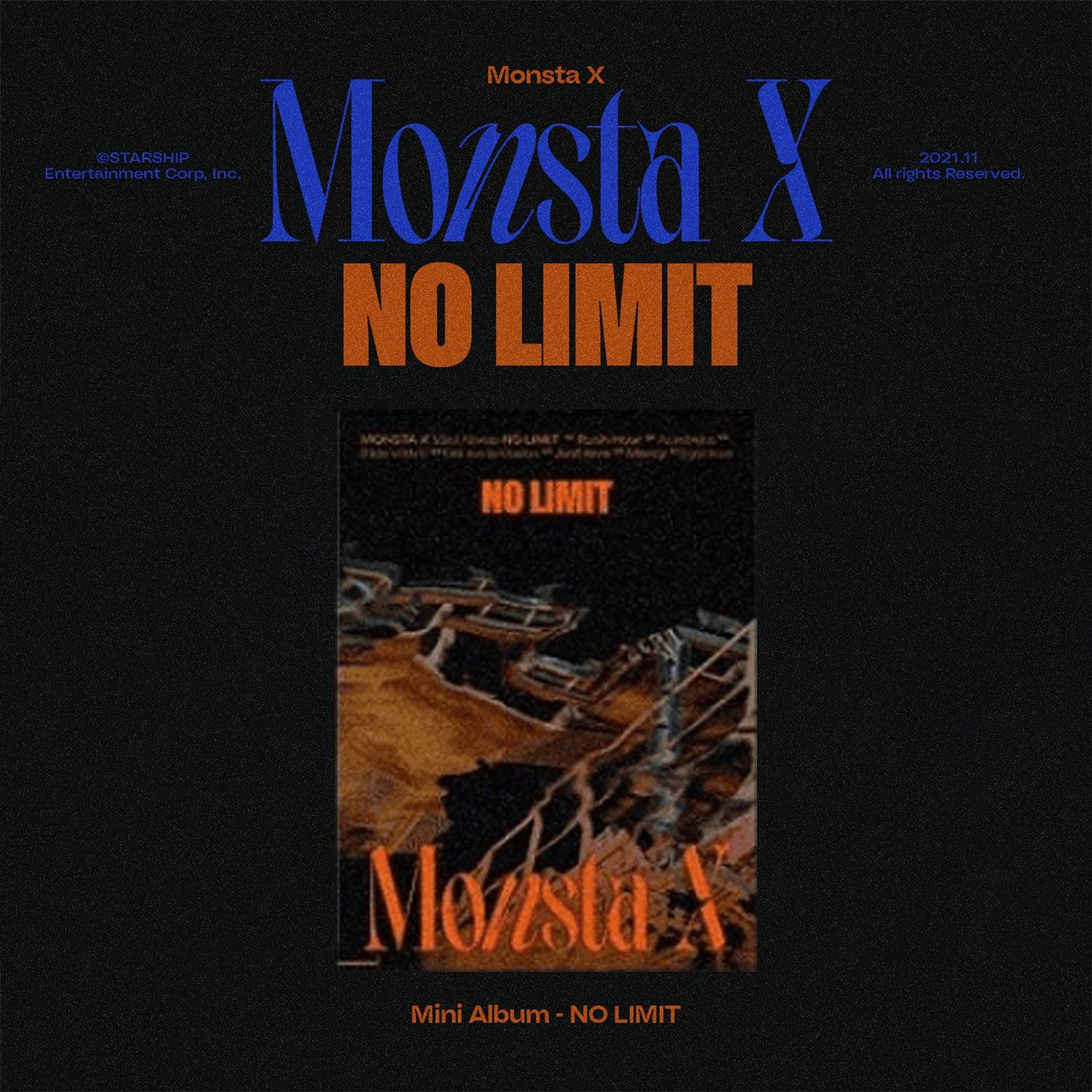 MONSTA X 10TH MINI ALBUM 'NO LIMIT' - K-POP CD with Photobook & Poster | Perfect for K-POP Fans, Collectors and Gift Giving