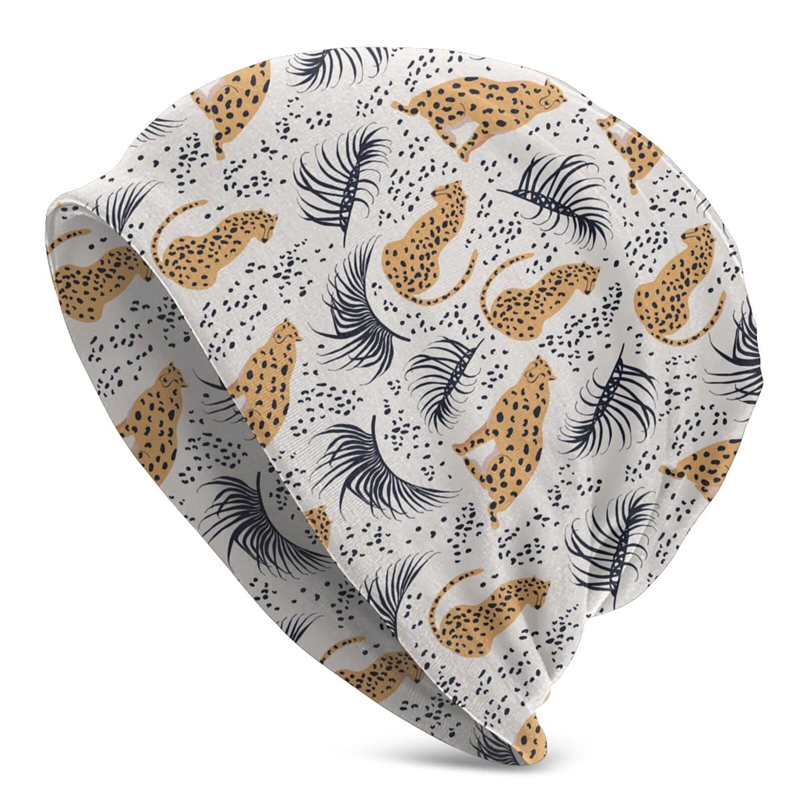 XianJinDu Colorful Pattern Beanie Hat for Women & Men - Warm Knit Slouchy Skull Cap with Cuffed Design - Perfect for Winter, Skiing & Outdoor Activities