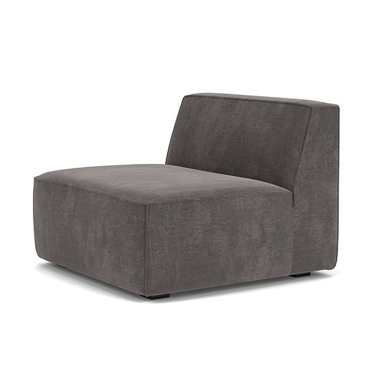 Modern Dane Fabric 1-Seater Modular Armless Sofa - Perfect for Small Spaces, Apartments & Contemporary Living Rooms
