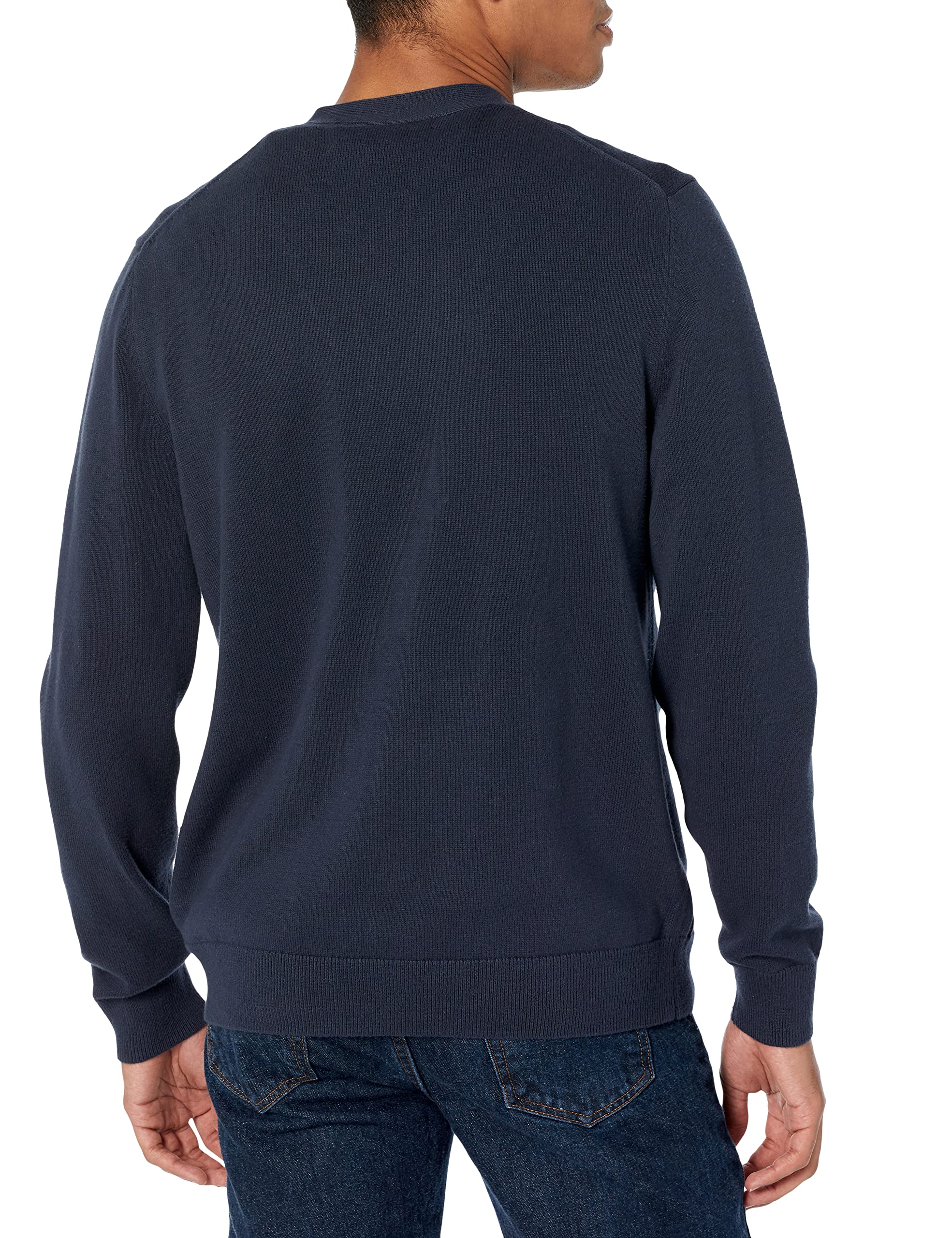 Amazon Essentials Men's Cotton Cardigan Sweater - Soft Casual Knit Pullover for Fall & Winter - Perfect for Office, Lounge & Outdoor Activities