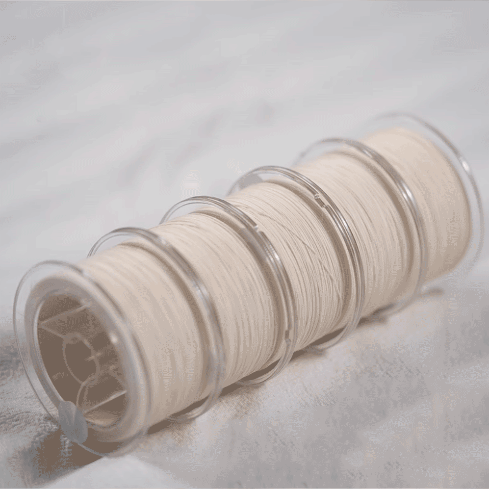 0.4mm Waxed Linen Thread for Leather Craft, Bookbinding & Jewelry Making - Strong Natural Fiber Cord for DIY Projects & Handmade Creations