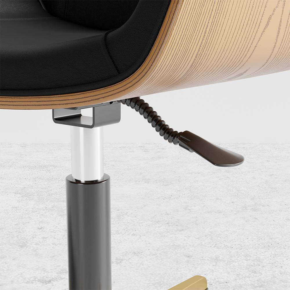 Premium Leather Modern Home Office Chair - Ergonomic High Back Executive Desk Chair with Lumbar Support - Perfect for Working from Home, Gaming & Conference Rooms