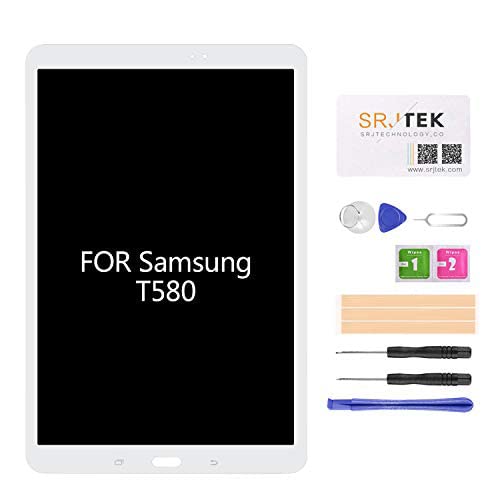 Original Samsung Galaxy Tab A 10.1 (2016) T580/T585 LCD Touch Screen Digitizer Assembly Replacement - Perfect for Cracked/Broken Display Repair & DIY Tablet Maintenance