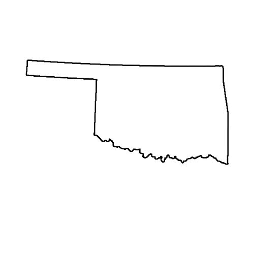 EW Designs Oklahoma Shaped Vinyl Decal - 5