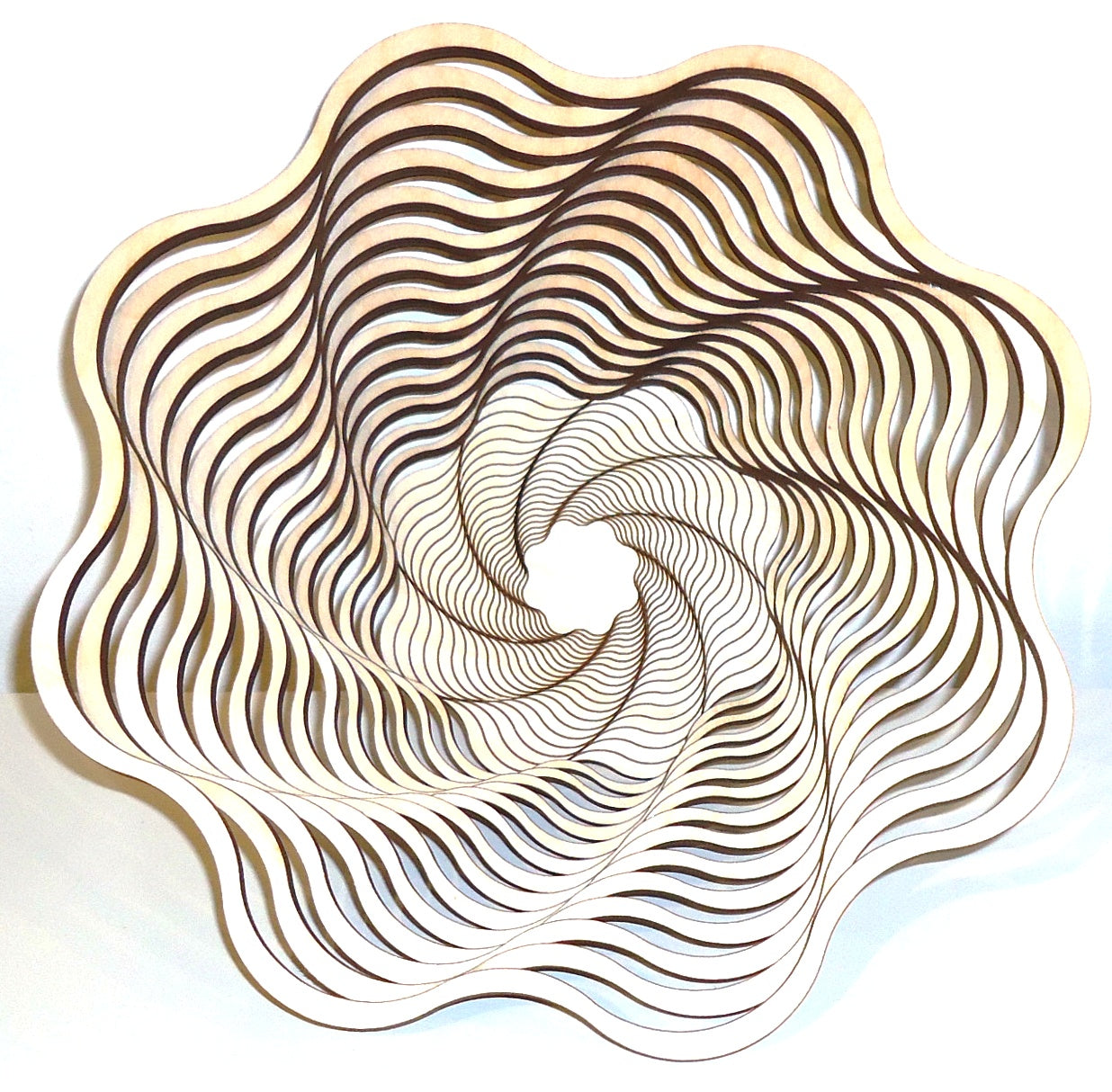 Baltic by Design 9 Bowl Spiral - Handcrafted Wooden Serving Bowl Set for Fruits, Nuts & Decor | Perfect for Dining, Entertaining & Home Decor