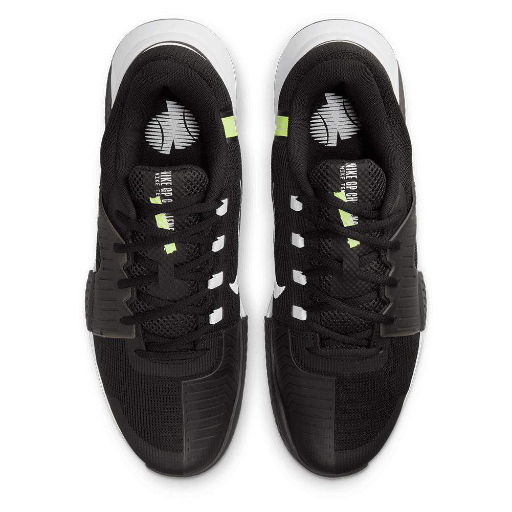 Men's Nike Zoom GP Challenge 1 Tennis Shoes - Black & White | Lightweight Cushioned Court Shoes for Competitive Play & Training
