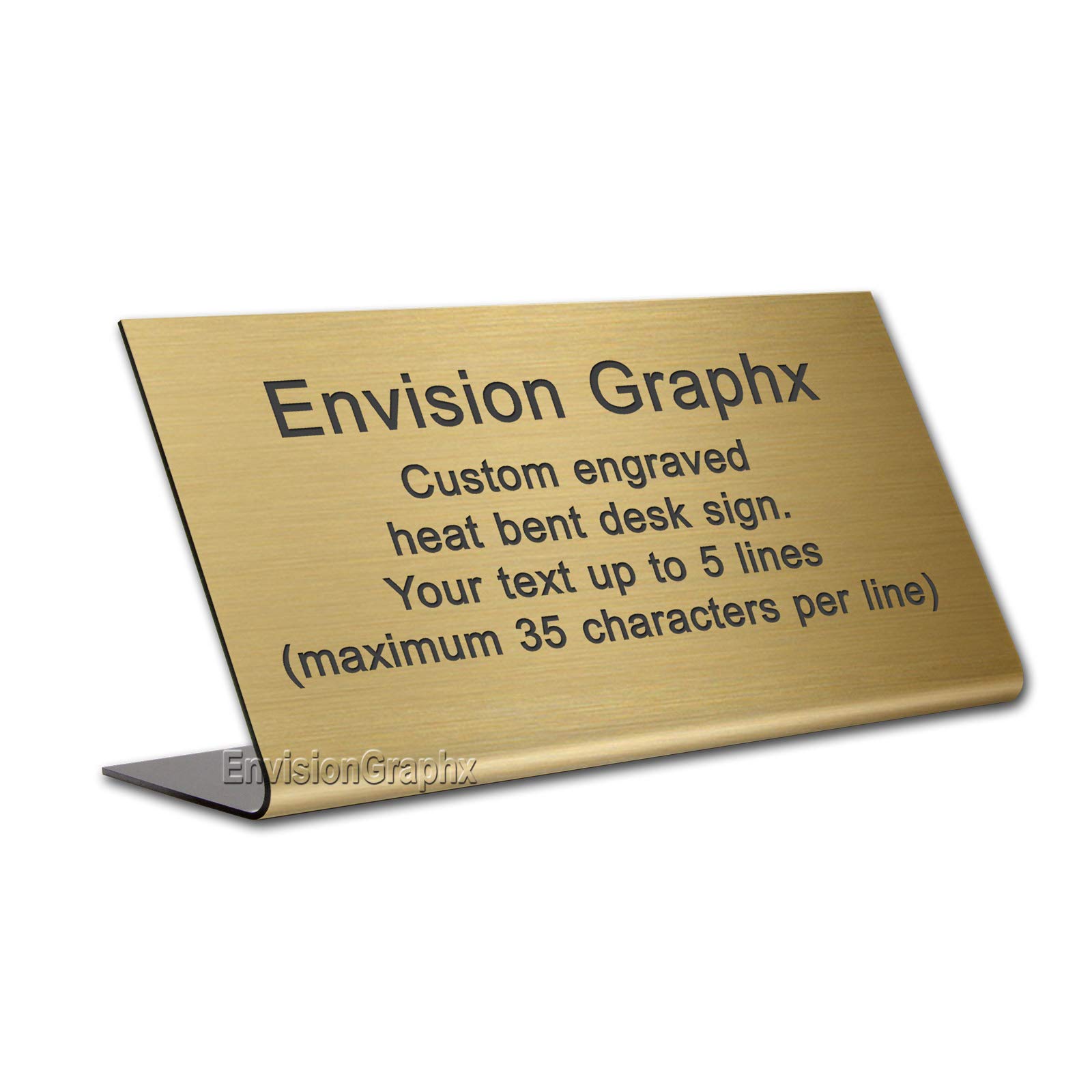 4x8 Custom Engraved Lobby Desk Sign - Personalized Office Nameplate for Reception & Business Entrance - Perfect for Corporate Offices, Hotels, and Professional Spaces