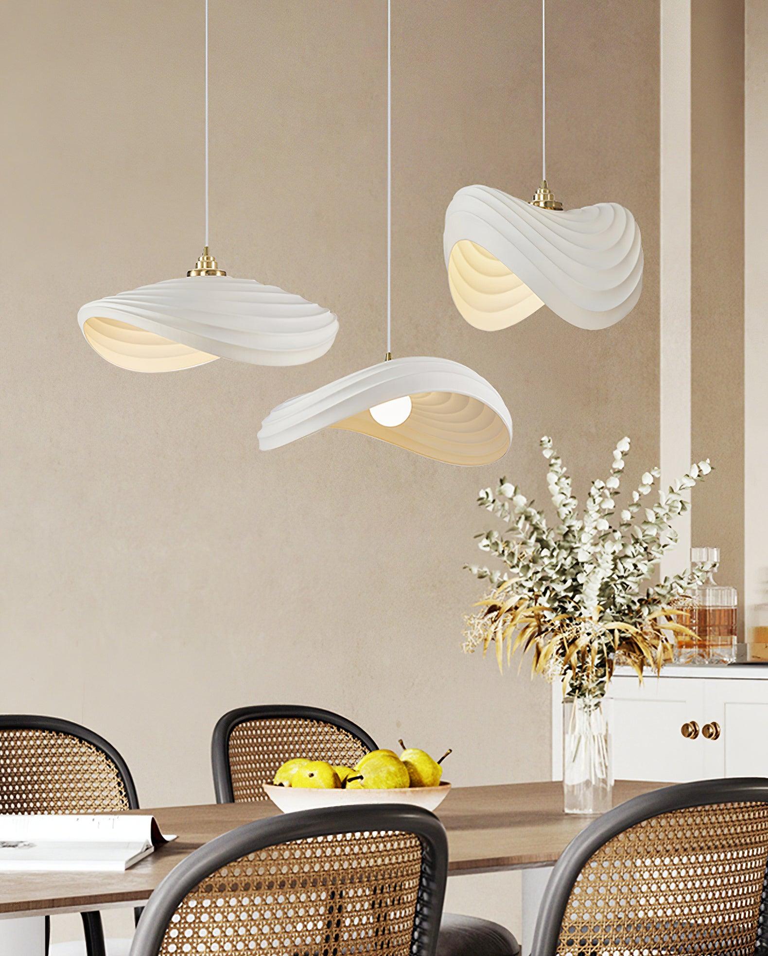 Navicula Pendant Light - Modern Glass Hanging Ceiling Lamp for Kitchen Island, Dining Room & Bedroom Lighting