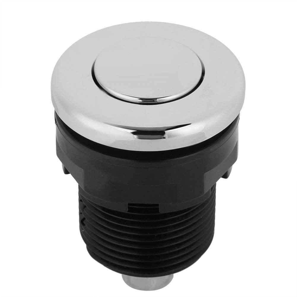 Stainless Steel 304 Spring Pneumatic Button with Silicone Gasket - Waterproof Air Pressure Switch for Garbage Disposal - Durable Air Pressurize Switch for Kitchen Waste Processor Accessories | Perfect for Home, Commercial & Industrial Use