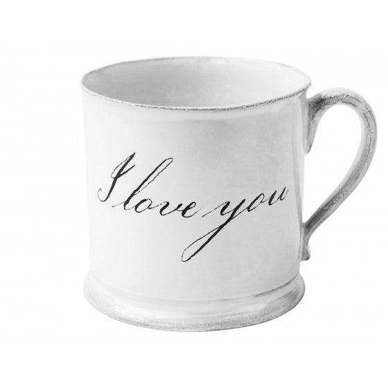 I Love You Large Coffee Mug - 20oz Ceramic Cup for Couples, Valentine's Day Gift, Romantic Morning Coffee or Tea - Perfect for Anniversaries, Weddings & Date Nights
