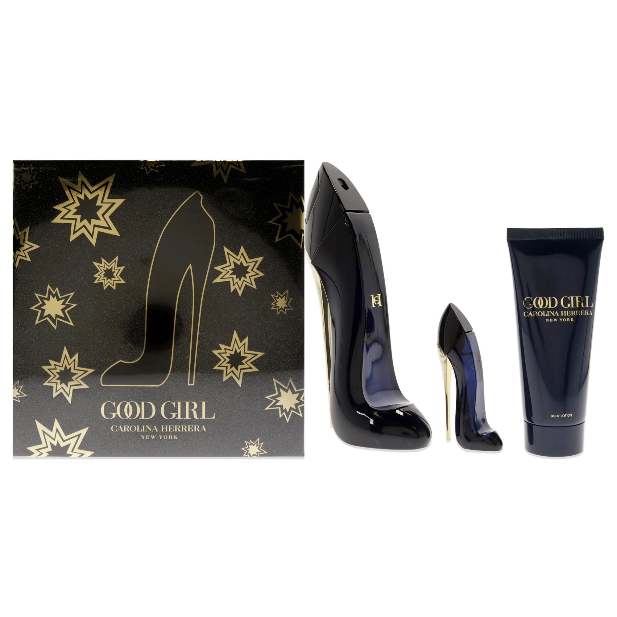 Carolina Herrera Good Girl Perfume Gift Set for Women - 3 Piece Eau de Parfum Travel Size & Body Lotion - Perfect for Date Night, Special Occasions & Everyday Luxury
