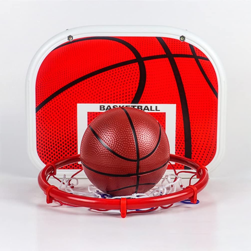 1 Set Indoor Hanging Basketball Hoop for Kids - Adjustable Height Basketball Toy Kit with Backboard & Net - Perfect for Boys Room Decor, Children's Basketball Training & Fun Indoor Play