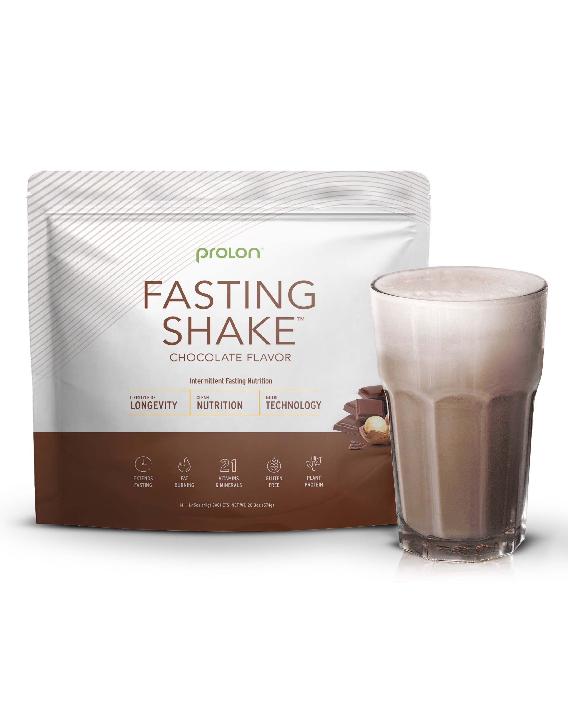Prolon Life Fasting Shake - Meal Replacement Powder for Intermittent Fasting & Weight Loss - Keto-Friendly, Plant-Based Protein Shake for Detox & Energy Boost - Perfect for Busy Lifestyles & Fitness Routines