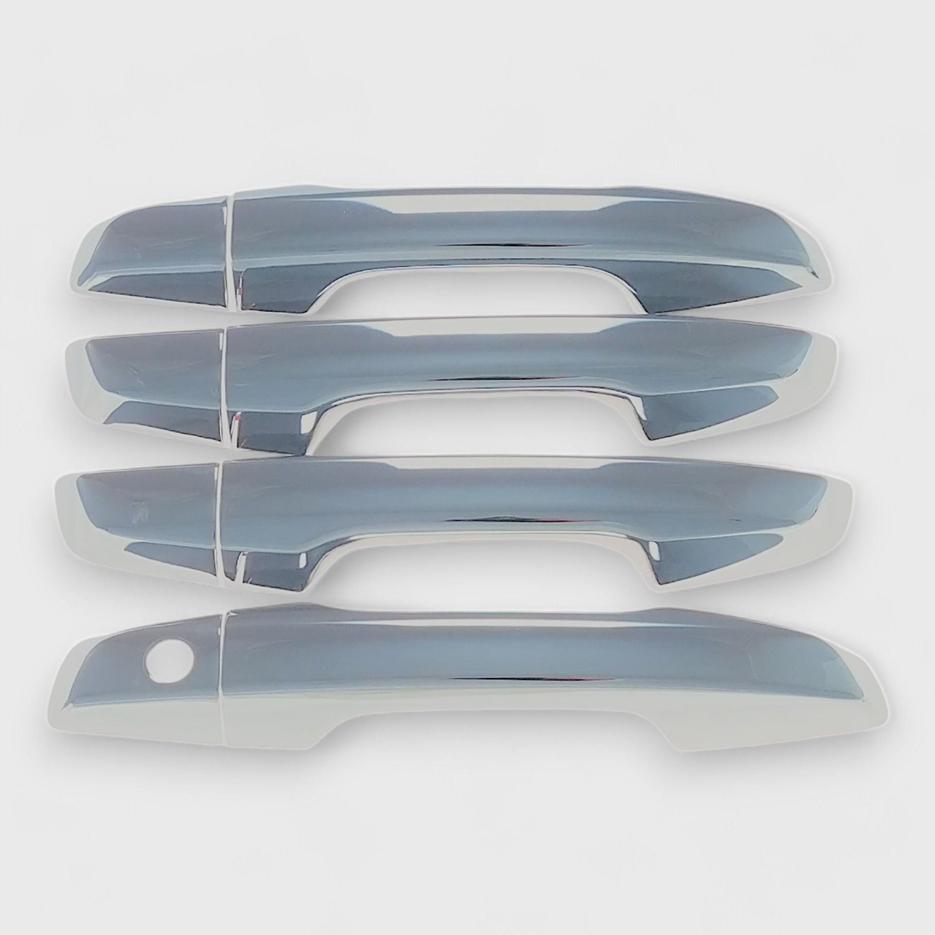 Chrome Door Handle Cover for Cars - No Smart Key Required - Universal Fit DH276 - Protect & Enhance Your Vehicle's Exterior