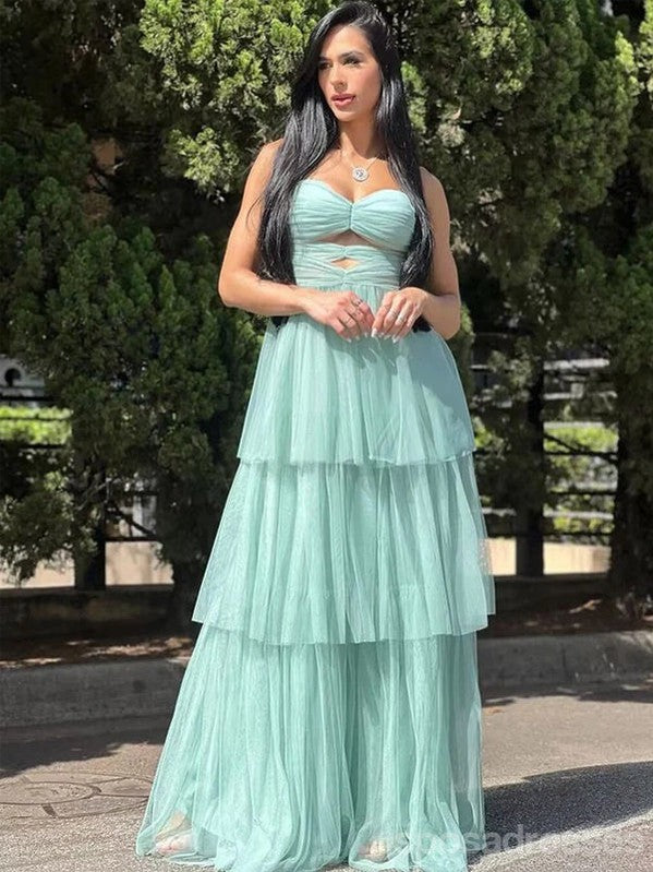 Elegant A-Line Sweetheart Strapless Maxi Long Prom Dress for Women - Formal Evening Gown for Party, Wedding, Homecoming & Special Occasions