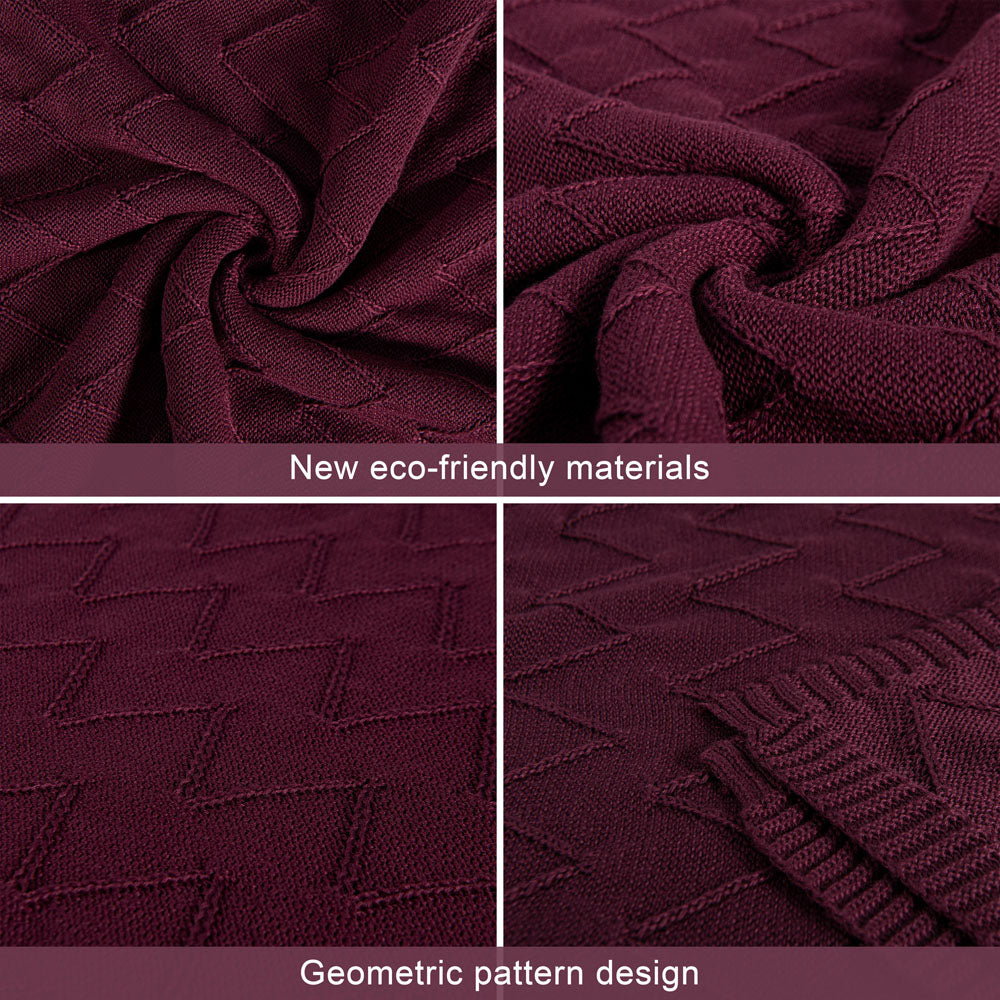 NTBAY Soft Cotton Cable Knitted Blanket - Cozy Warm Throw for Couch, Bed & Sofa - Perfect for Winter Nights, Lounging & Home Decor
