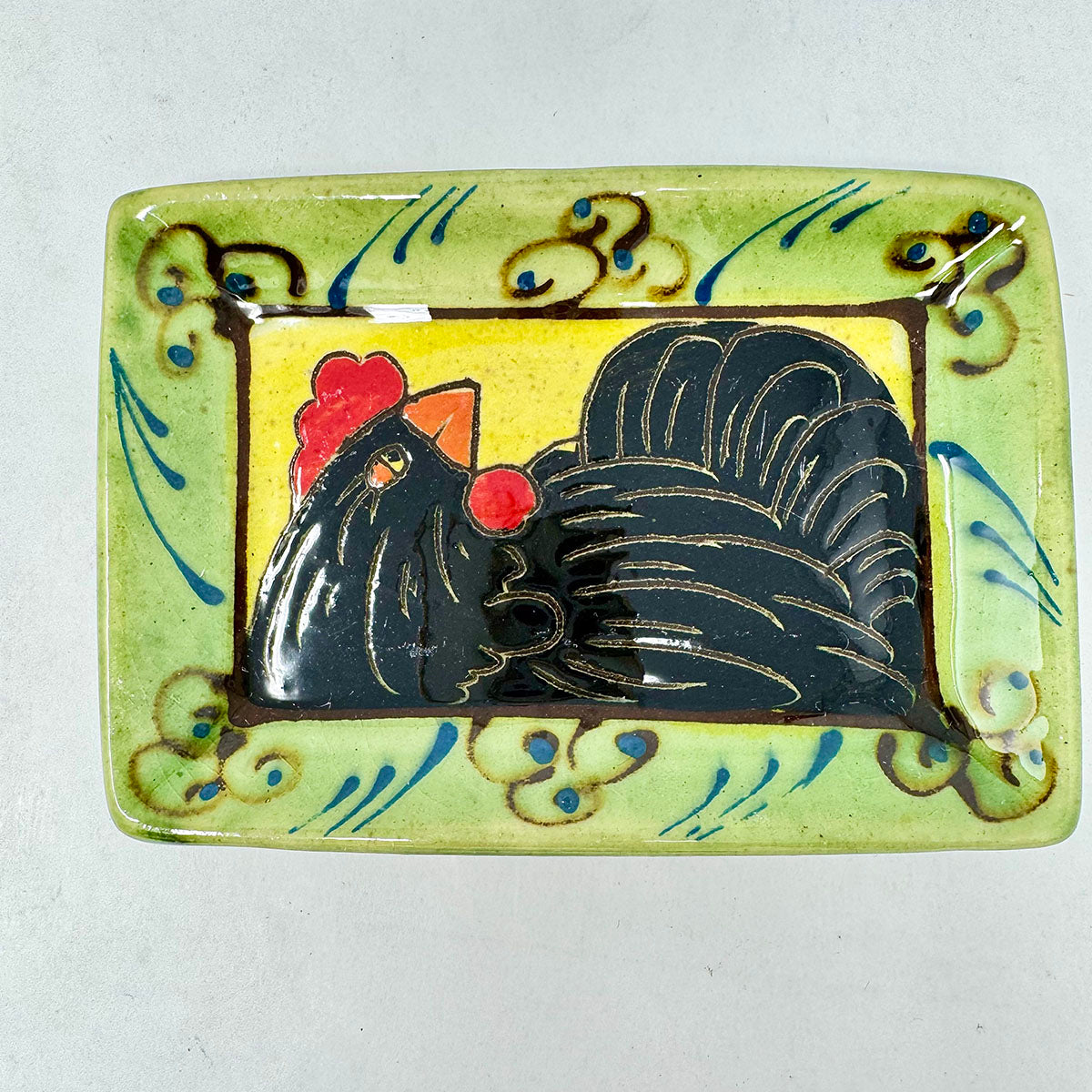 Set of 8 Mini Folk Art Dishes - Handmade Ceramic Appetizer Plates for Party, Home Decor & Gift Giving - Perfect for Tapas, Desserts & Charcuterie