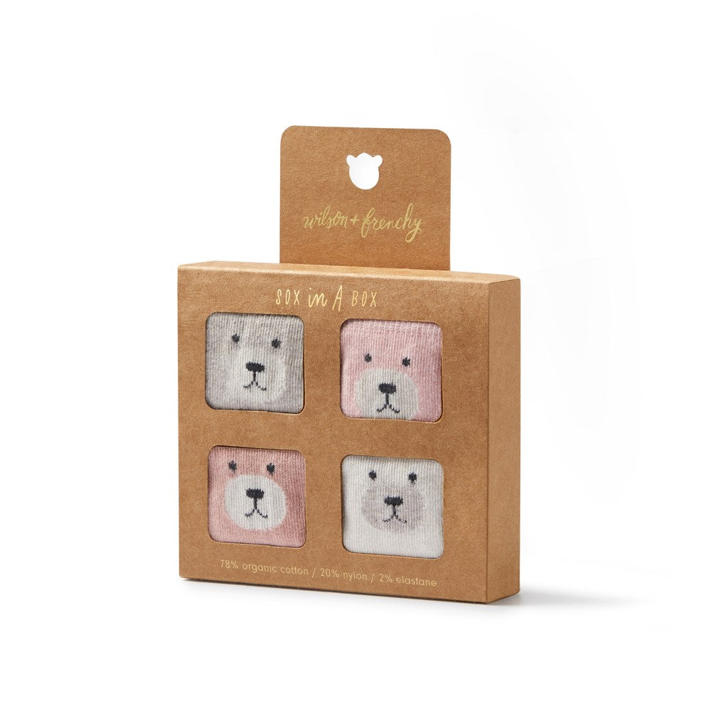 Organic Cotton Baby Socks for Girls - 4 Pack Soft & Breathable Infant Socks - Perfect for Newborns, Toddlers & Everyday Wear