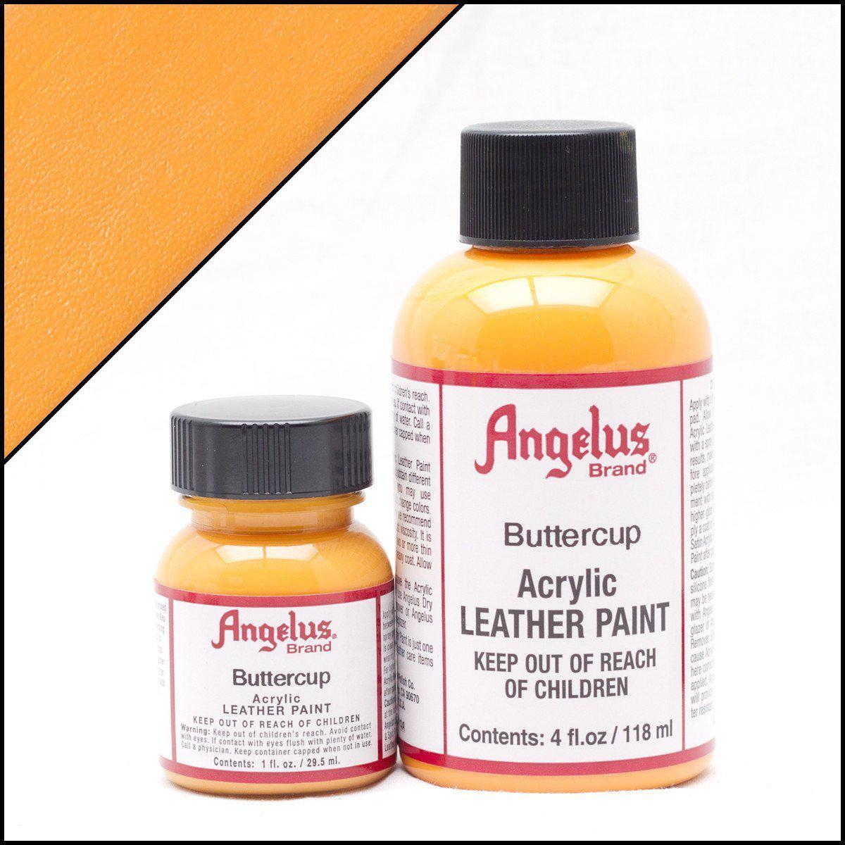 Buttercup Angelus Leather Paint 1oz - Premium Leather Dye for Shoes, Bags & Furniture - Perfect for DIY Leather Repair & Customization Projects
