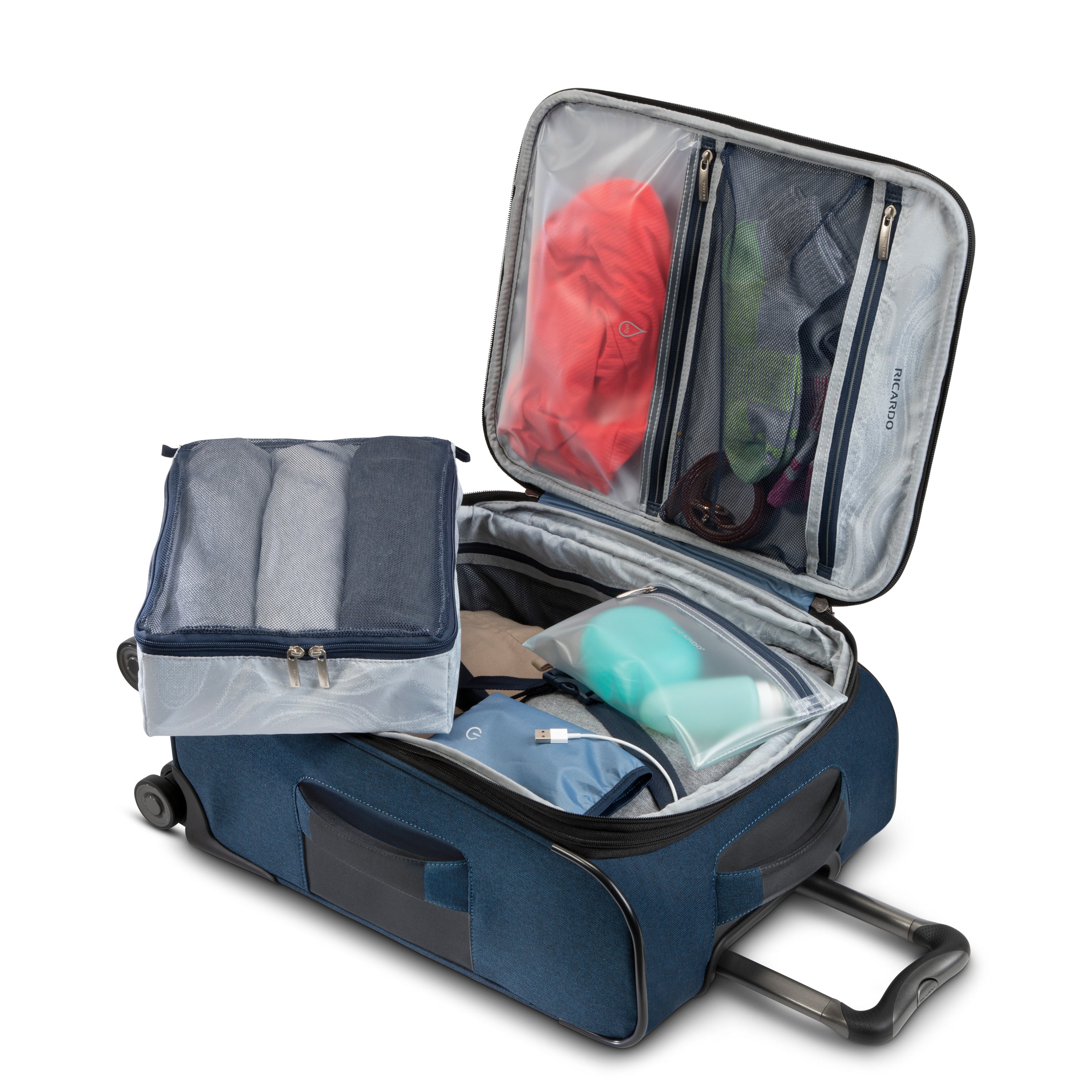 Ricardo Beverly Hills Malibu 3.0 Expandable Spinner Carry On Luggage - Lightweight Suitcase for Air Travel, Business Trips & Weekend Getaways