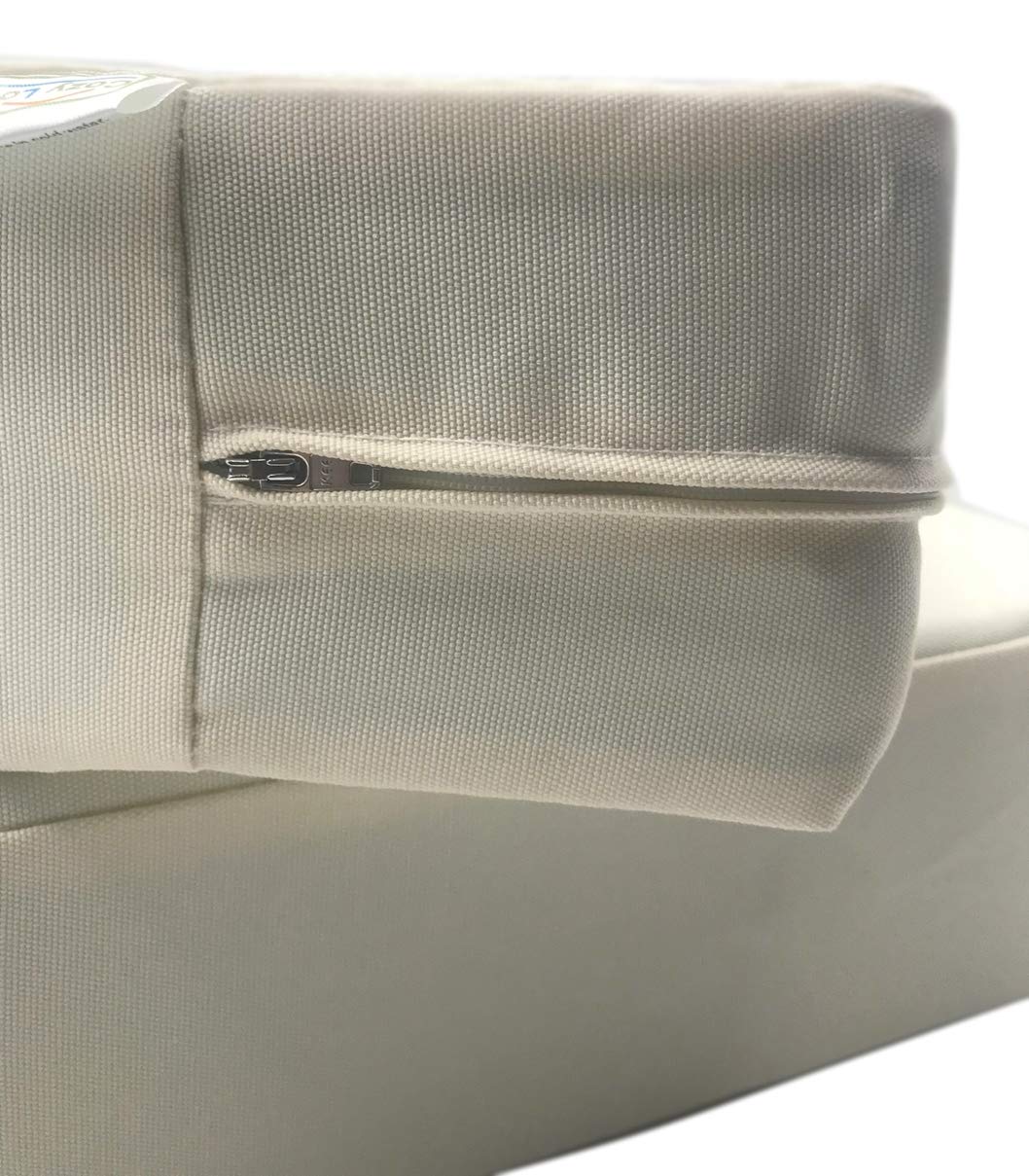 Waterproof UV-Resistant Patio Chair Cushion Cover - Indoor/Outdoor Use - Cream White 22x20x4 Inches - Perfect for Poolside, Garden, Deck & Patio Furniture Protection