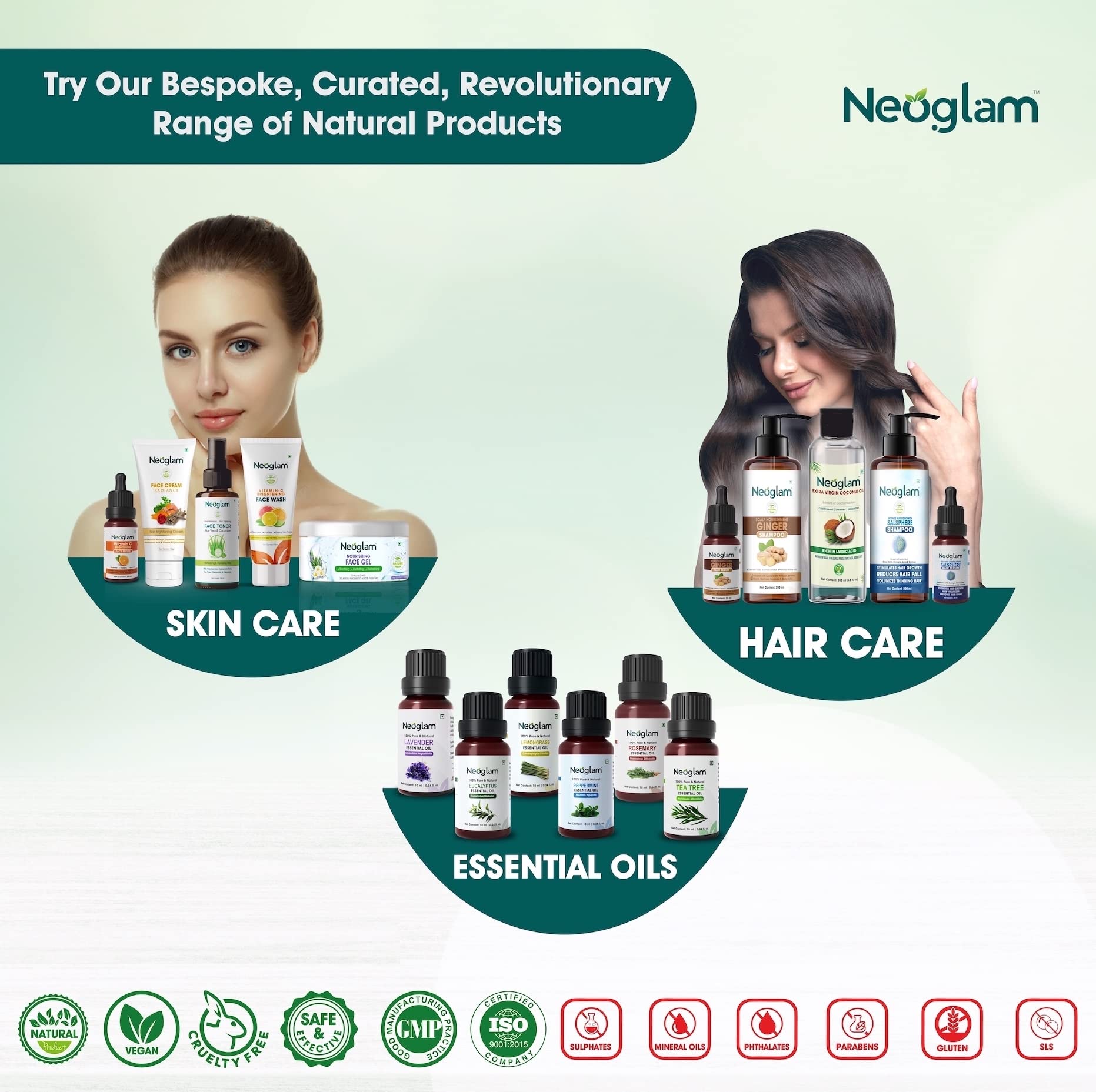 Neoglam Brightening Face Cream with Niacinamide & Hyaluronic Acid - Hydrating, Depigmenting & Acne Treatment (50g) | Turmeric, Licorice, Rose & Moringa Extract | Paraben & Sulfate Free | For Glowing Skin & Dark Spot Reduction | Perfect for Daily Skincare Routine & Nighttime Moisturizing