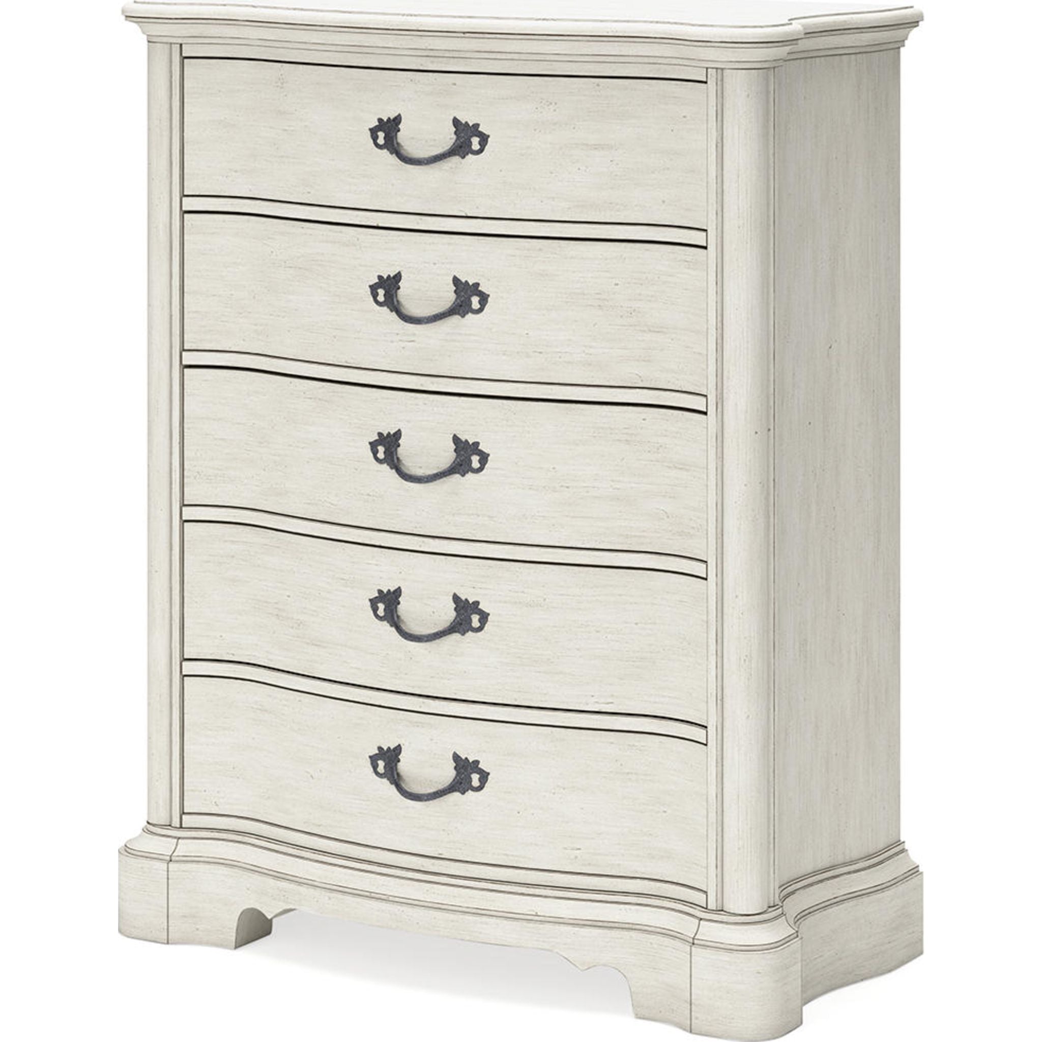 Arlendyne Antique White Chest - Vintage Style Storage Cabinet for Bedroom, Living Room & Office Organization