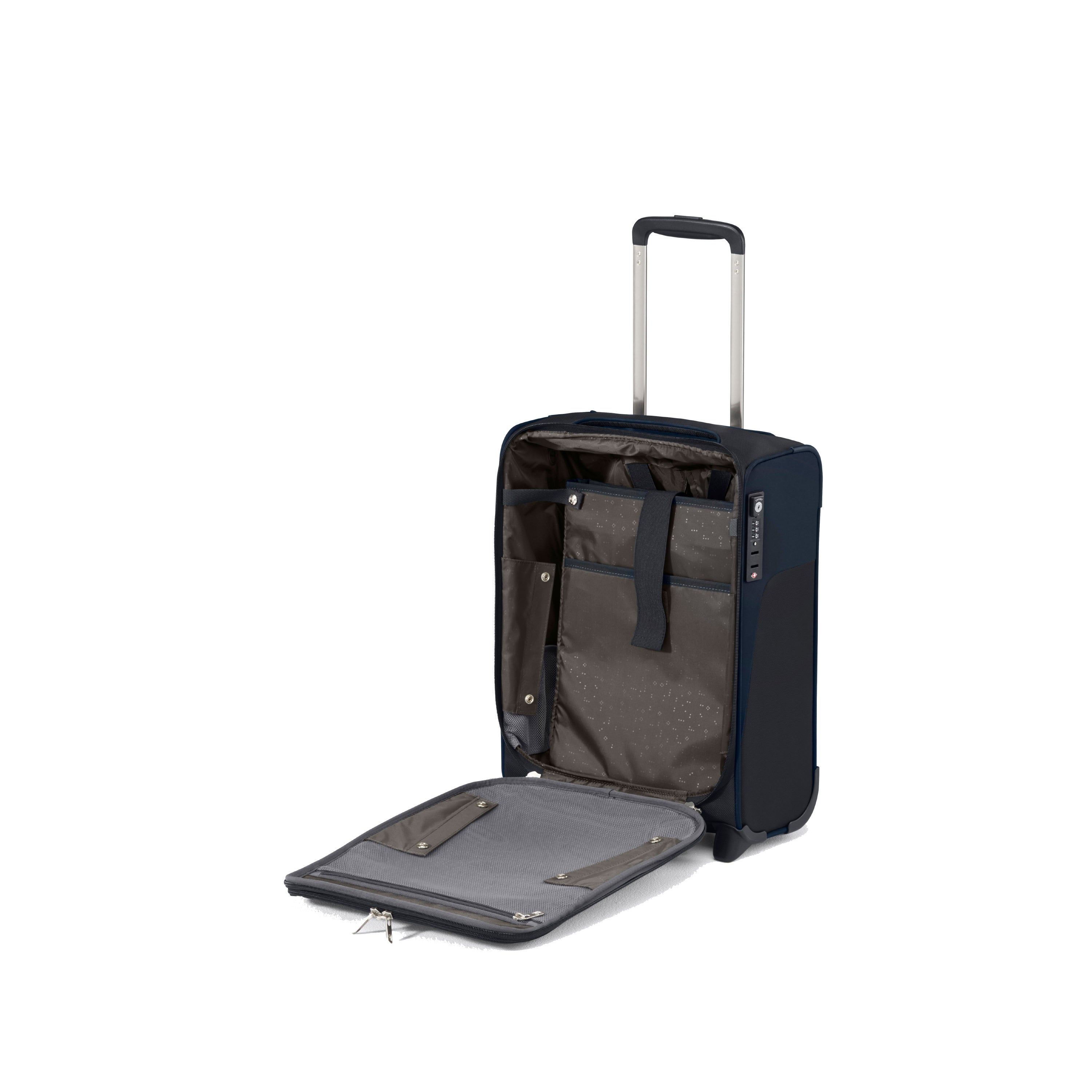 Samsonite D'Lite Underseater Carry-On Luggage - Lightweight Spinner Suitcase for Air Travel, Perfect Under Seat Bag for Business Trips & Weekend Getaways