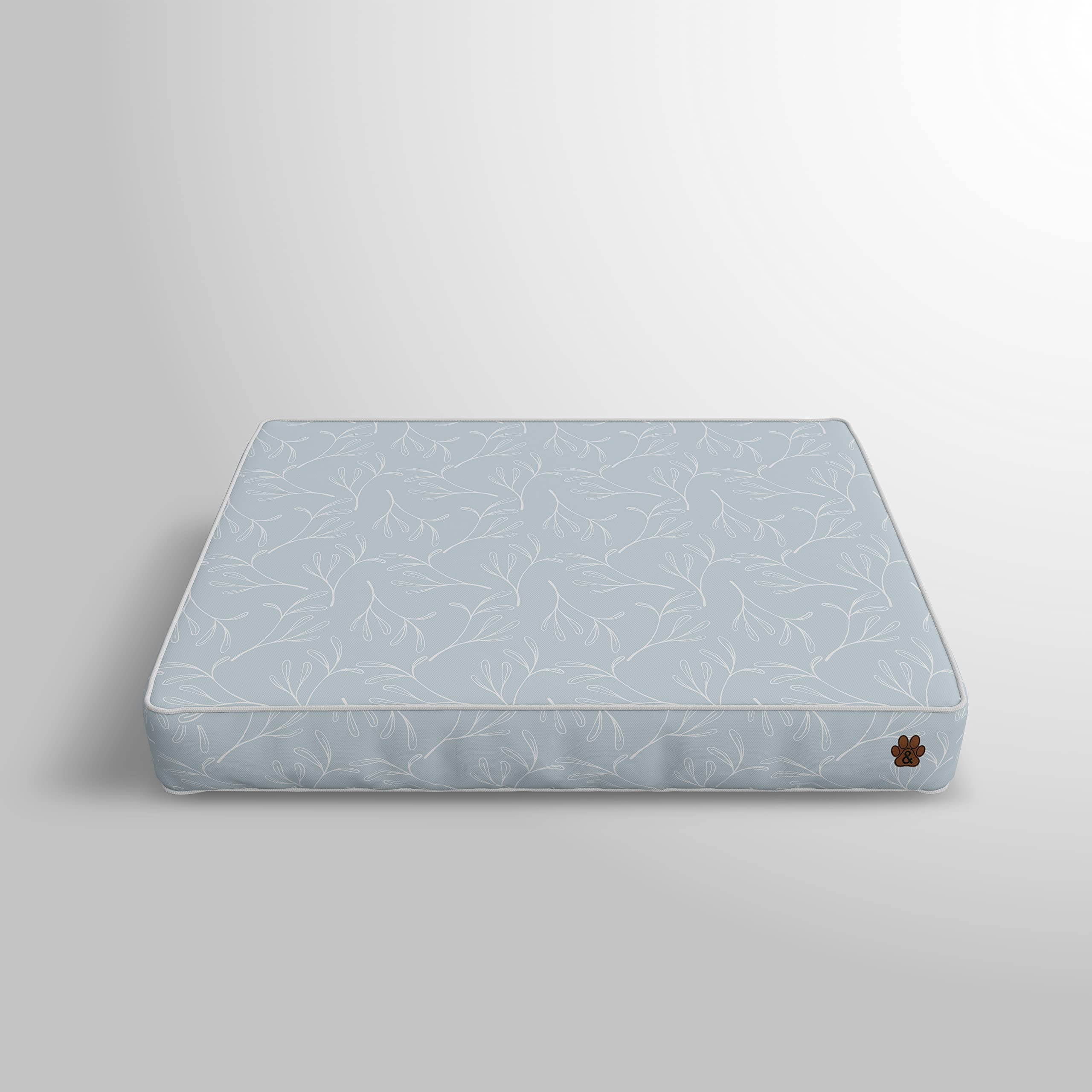 Premium Orthopedic Dog Bed for Large, Medium & Small Dogs - Soft Plush Pet Mattress with Removable Washable Cover, Waterproof & Non-Slip Bottom - Ideal for Crates, Floors & Home Use (Pattern 07, Small)