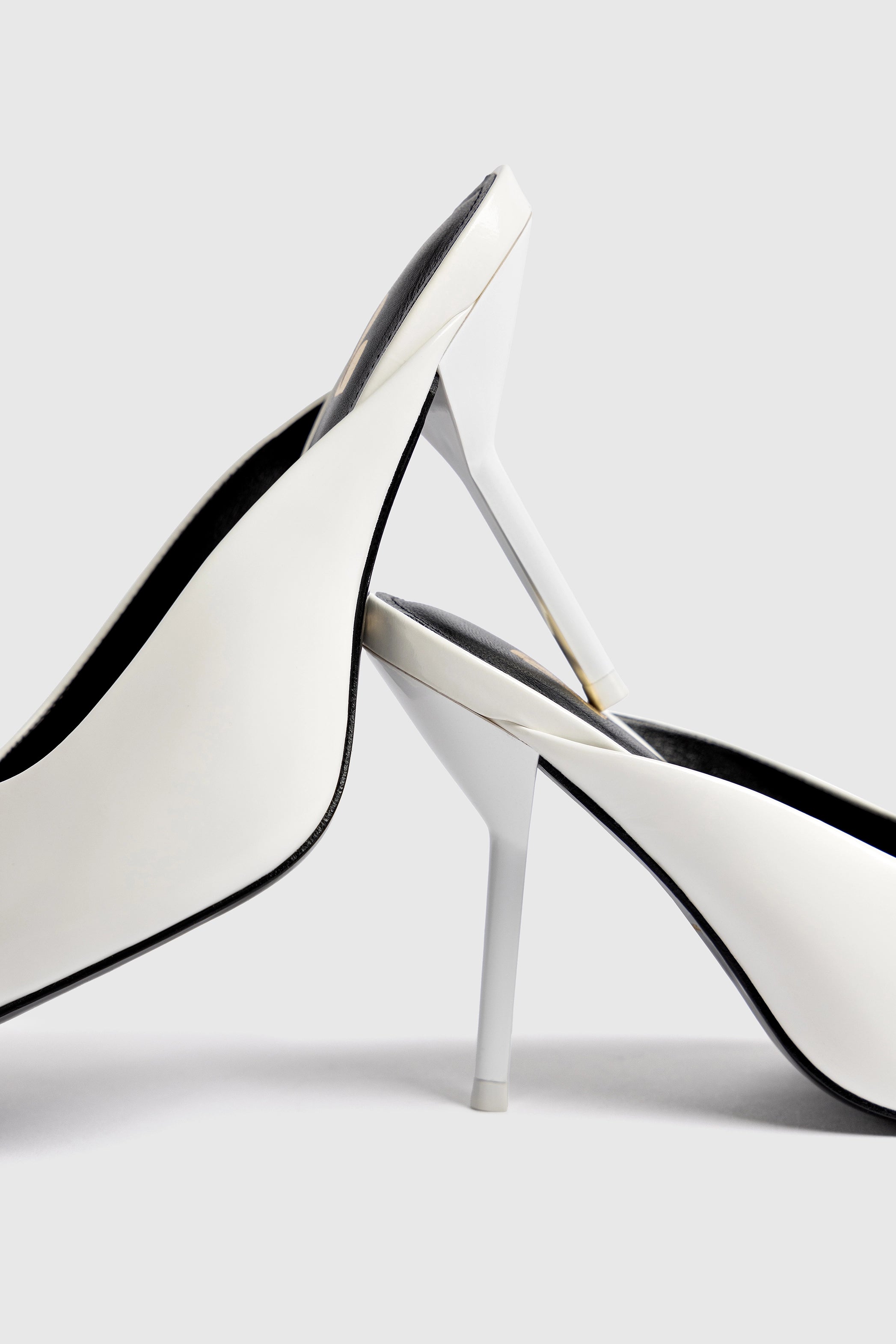 Lova Mule Slippers - White Patent Leather Women's Shoes | Comfortable House Slides for Indoor/Outdoor Wear